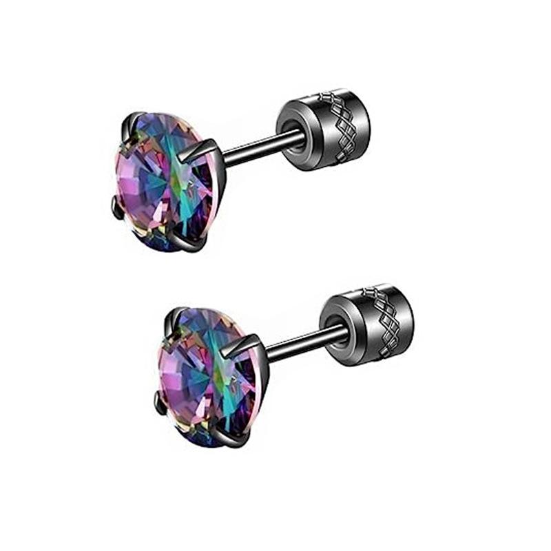 

Темперамент Простой Несколько проколов ушей Мужчины и Женщины Антиаллергенный Пирсинг хряща уха Маленький Сотня с Серьгами Colourful Zirconia 1 pair