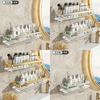 Acrylic Floating Wall Mounted Shelf Wall Mount Storage Rack For Kitchen Bathroom