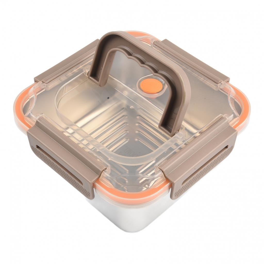 Easy To Carry 304 Stainless Steel Food Container with Leakproof Lid