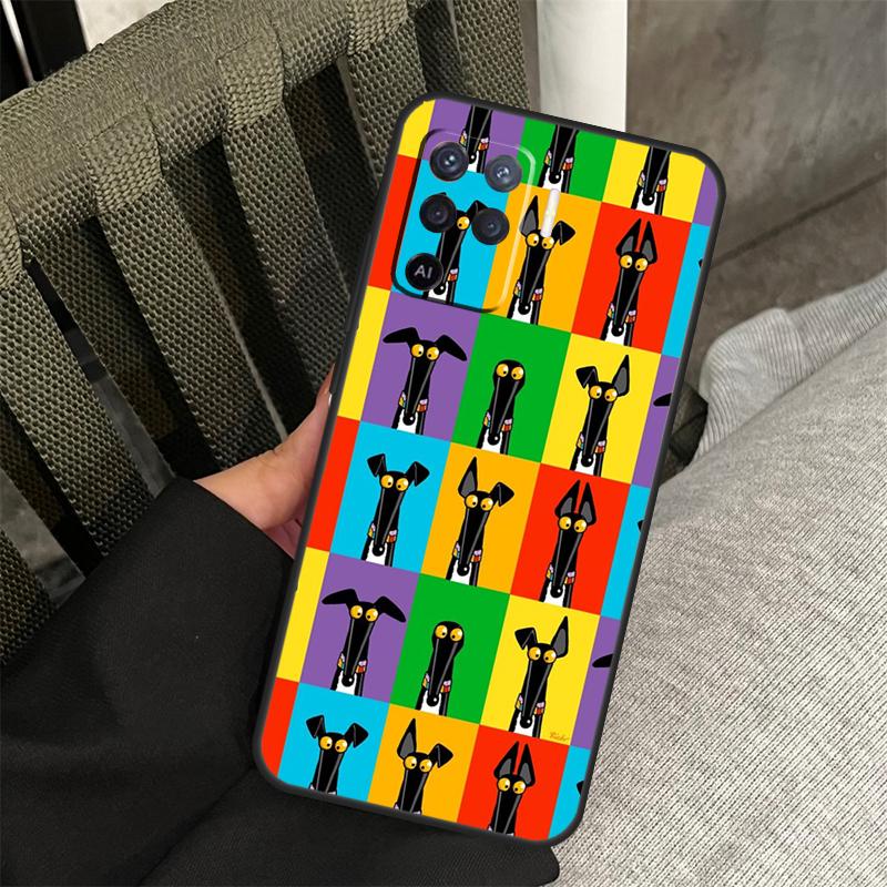 Greyhound Case For Oppo A38 A18 A58 A78 A98 A79 A40 A60 A80 A16 A76 A96 A15 A74 A94 A54 A77 A17 Cover