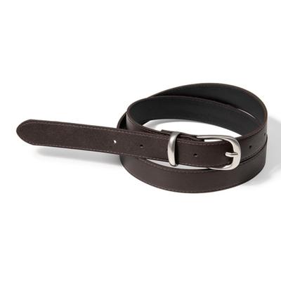 Halden (W) Basic Western Fake Leather Belt (T020_brown)