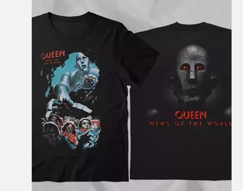 Винтажная двусторонняя футболка QUEEN NEWS OF THE WORLD Унисекс футболка S