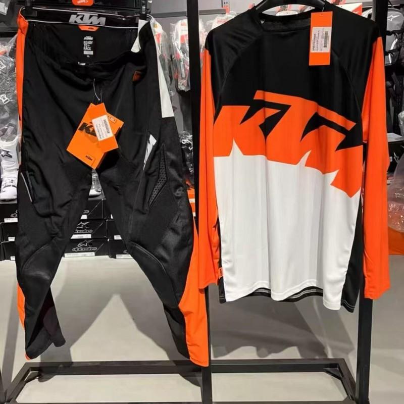 Men Women Mountain Bike Cycling Jersey Pants Set Quick Dry Moisture Wicking Off Road Trail Riding Gear