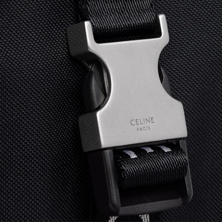 Celine Detachable Shoulder Strap Leather Crossbody Phone Bag Unisex Bags Black 10J212DVN-38SI