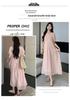2026 Summer New Maternity Fairy Dress: Simple Round Neck, Loose Fit with Slimming Belt