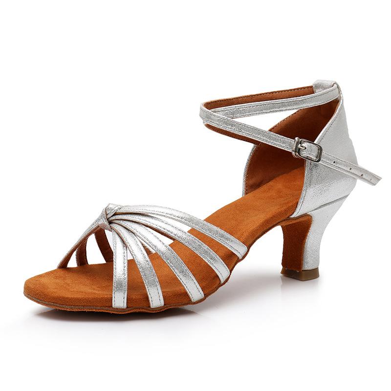Women Shoes Women Ballroom Latin Dance Shoes Tango Soft Sole Modern Jazz Dancing Performance Shoes 5/7cm Women Practice Sandals