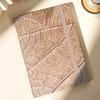 Soft Cover A5 Leaf Vein Notebook Elastic Band Pocket Diary Cloth Notebook  Business Use