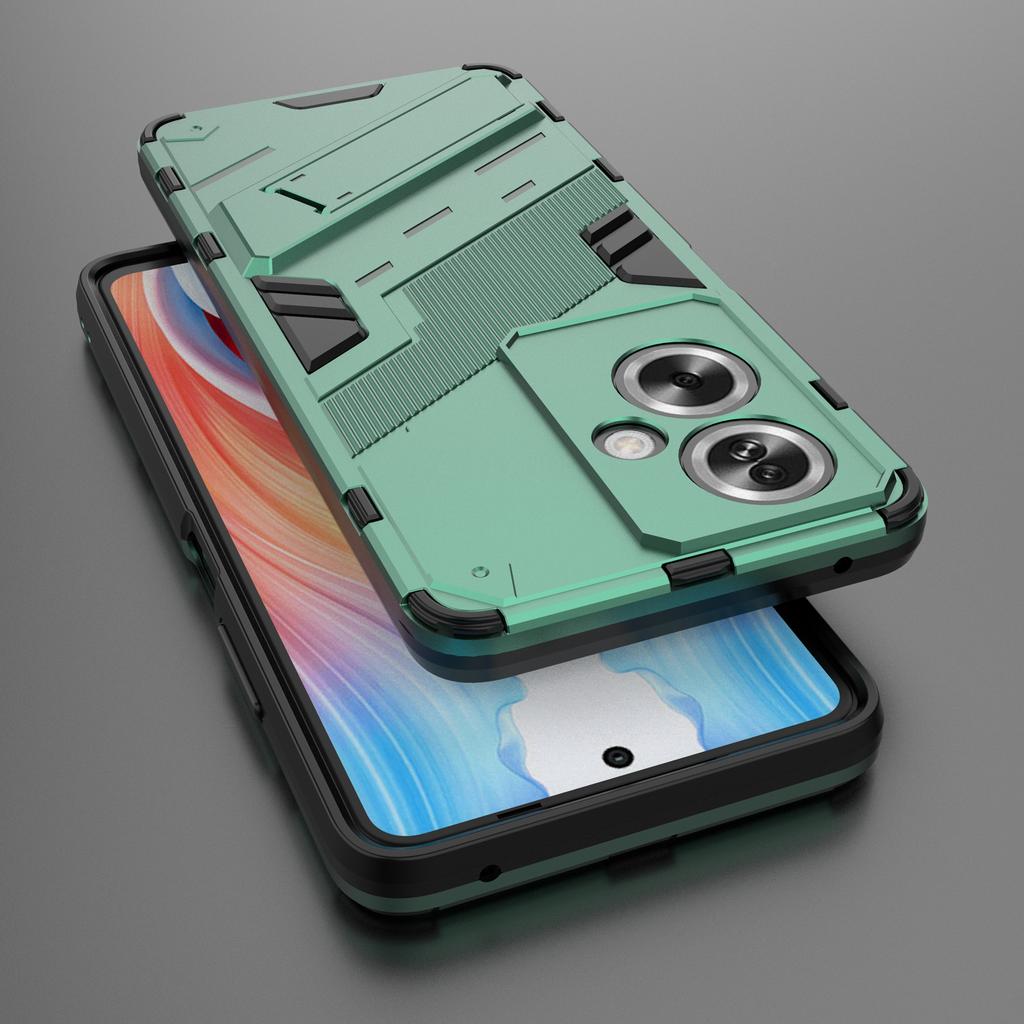 Pour Oppo A79 5G/A2 5G Coque de Téléphone PC+TPU Résistant aux Rayures avec Support