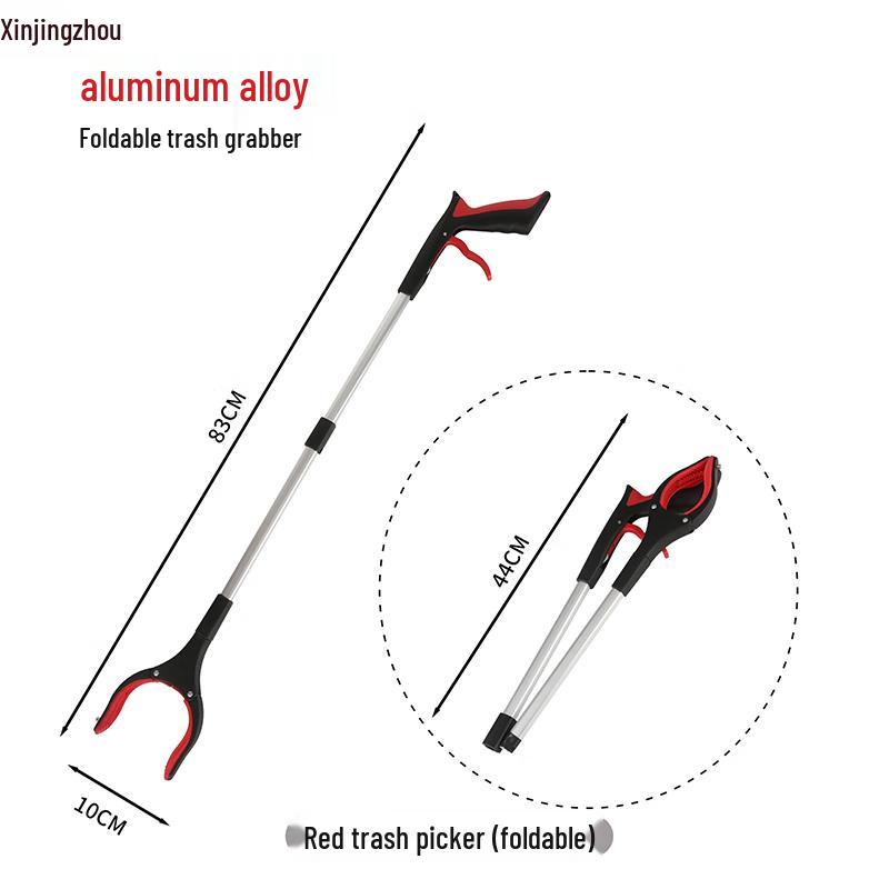 Foldable Long-Handle Trash Grabber (5-Pack)
