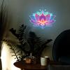 Glow-In-The-Dark Lotus Toilet Sticker Pvc Self-Adhesive Removable Wall Decal Luminous Car, Bedroom, Living Room Sticker