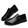 Fashion New Breathable Mens Wedding Shoes Genuine Leather Mens All-match Loafers High Quality Mens Slip On Shoes Lightweight Men's Flats