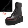 Fashion AIYUQI Women Ankle Boots Genuine Leather 2025 New Platform High Heel Short Boots Female Non-slip Large Size Women Winte Boots