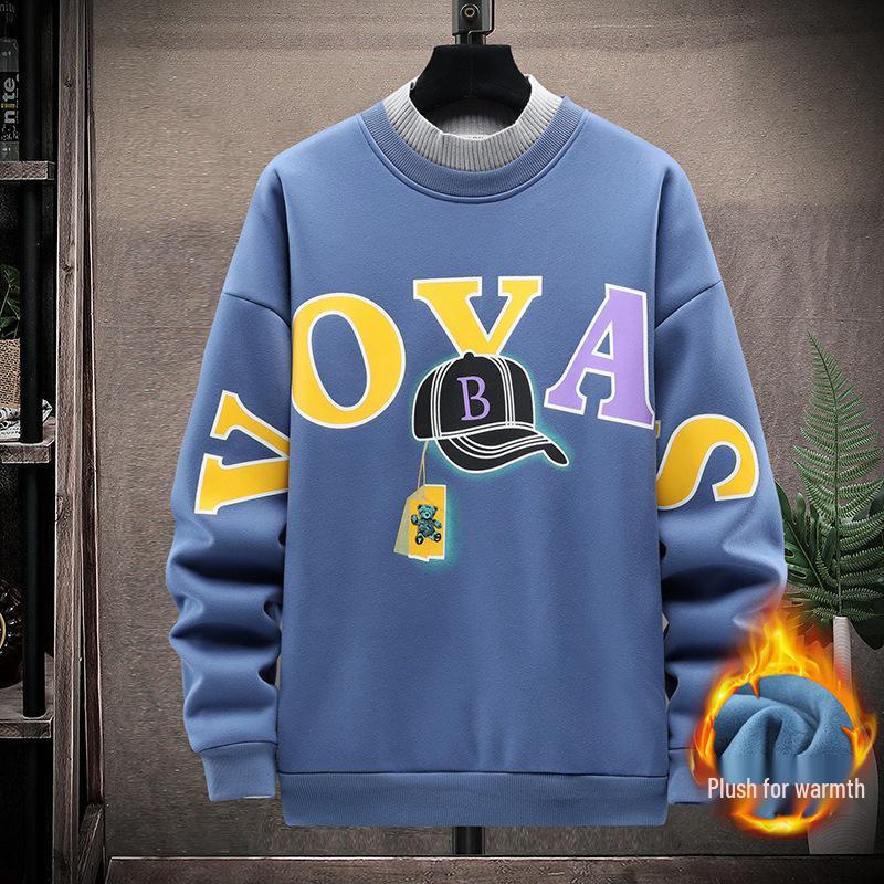 

Теплая толстовка с длинным рукавом на флисовой подкладке для мальчиков-подростков (Возраст 13-15 лет) - Зимняя одежда 3XL