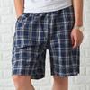 Baumwollmischung Herren Unterwäsche Boxershorts Männlich Lässig Nachtwäsche Unterhosen Kariert Locker Bequem Hauskleidung Schlaf-Shorts