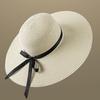 Goldartist Women's Large Brim Straw Beach Hat Sun Hat Butterfly Knot Casual Style