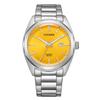 Montre Citizen BI5110-54Z Montre à quartz en acier inoxydable argenté pour homme (Jaune) [Article]