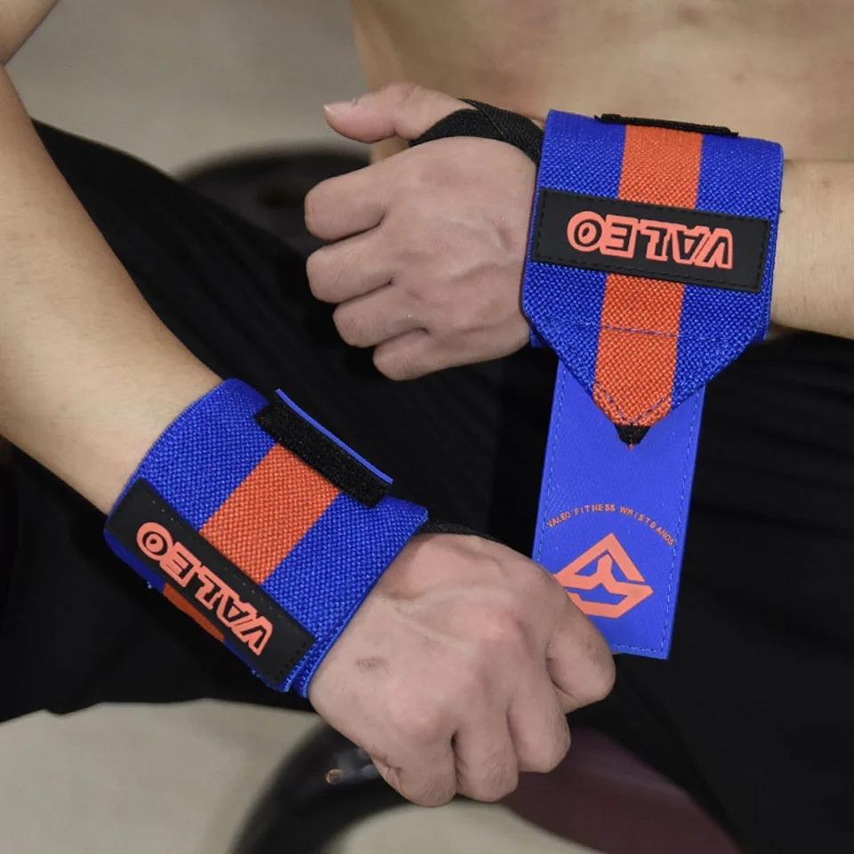 Loogdeel 1Pair Sport Wrist Wrap Sweat Absorbing Pressurized Fitness Weightlifting Bench Press Wrap Around Wristband Sprain Brace