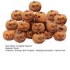 20Pcs 1.7*1.6cm Halloween Mini Pumpkin Figurine Miniature Smiling Face Statue Resin Pumpkin Sculpture Home Office Desktop Decor