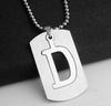 NOVÝ Creative DIY Dvoupatrový náhrdelník z nerezové oceli AZ Letters Double Deck Necklace Party Gift Šperky