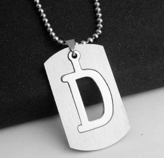 NOVÝ Creative DIY Dvoupatrový náhrdelník z nerezové oceli AZ Letters Double Deck Necklace Party Gift Šperky