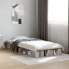 Bed Frame Gray Sonoma 75 x 190 cm Particleboard