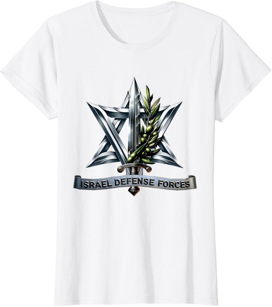 Israel Defense Forces  IDF  Israeli Military Army  Tzahal TShirt Short Sleeve Casual  Cotton Shift