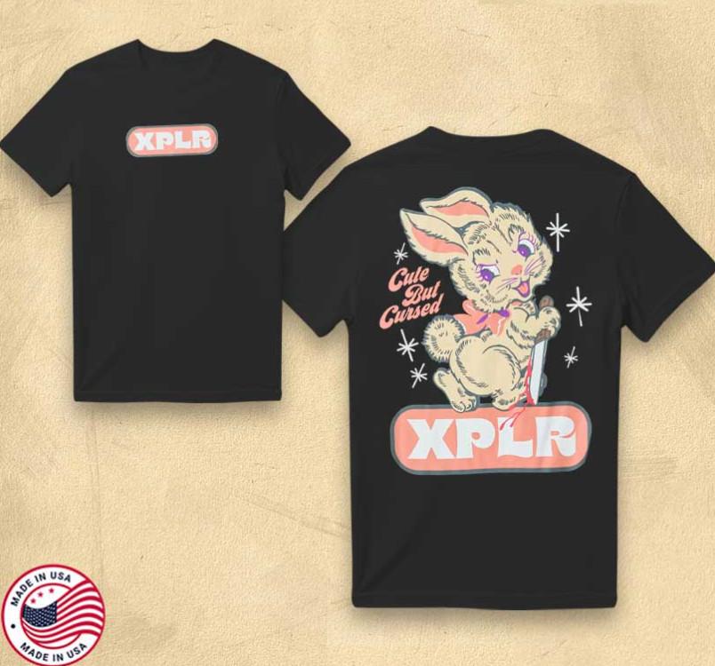 XPLR Cute But Cursed Dark Aesthetic Merch Shirt XXL