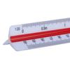 Plastic Scale Ruler, Triangular Ruler, 30cm, Triangular Ruler, Metric Scale 1:20, 1:25, 1:50, 1:75, 1:100, 1:125