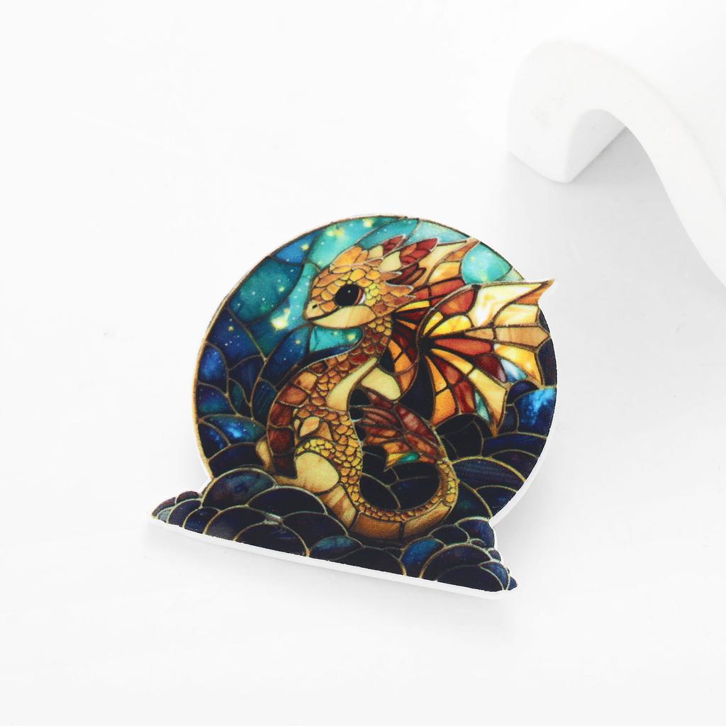 Personalized Brooch, Vintage Animal Acrylic Single Badge Clothing.