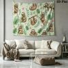 Sloths Wall Tapestry Aesthetic Wall Hanging Printed Fabric Blanket Decorative Tapestries for Bedroom Living Room Home Decor