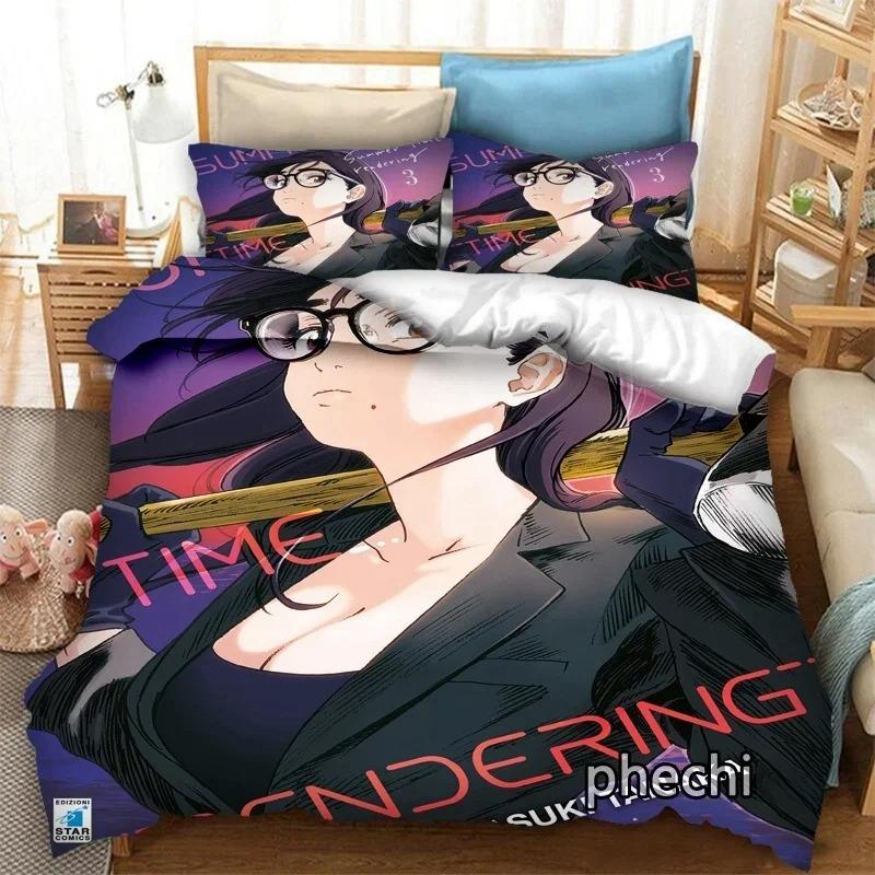 Fashion 3D Print Anime Summer Time Rendering  Bedding Set Duvet Covers Pillowcases Comforter Bedding Sets Bedclothes