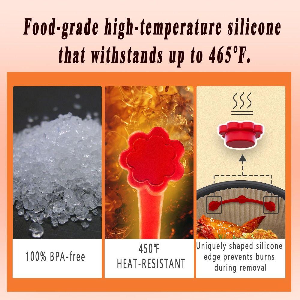 Non-Scratch Design Air Fryer Magnets for Parchment Paper  Air Fryer Accessories