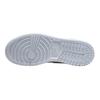 Jordan Air Jordan 1 Slip Resistant Abrasion Resistant Mid Top Children's Basketball Shoes White Blue Unisex FD8780-400