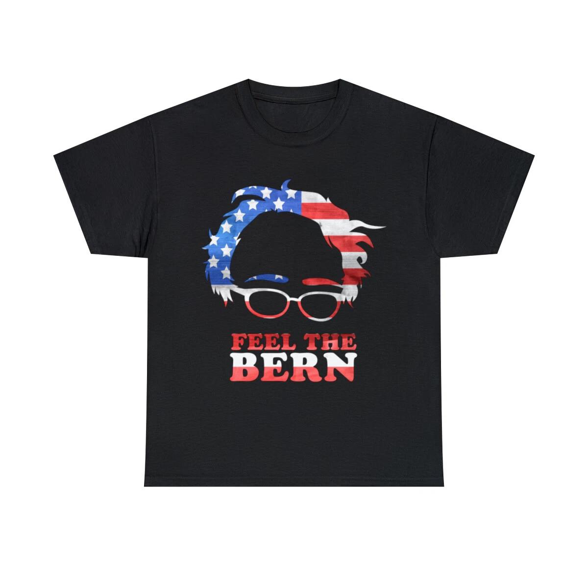 Feel The Bern Patriotic Graphic Tee Shirt, S-5XL XL
