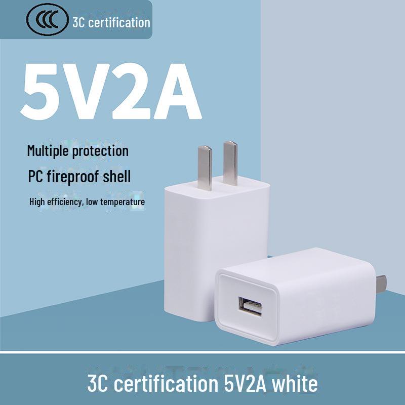 3C Certified 5V2A USB Fast Charger - US & EU Compatible