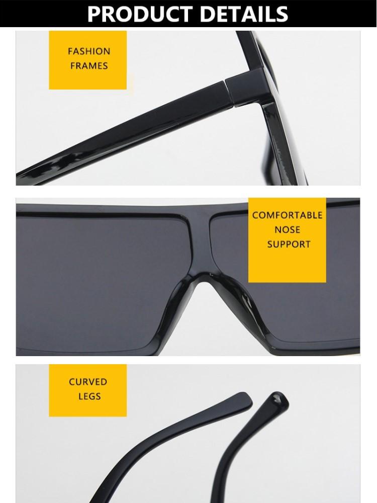 Square Women Sun Glasses Female Eyewear Eyeglasses Plastic Frame Uv400 Shade Fashion Driving New Oversized Sunglasses