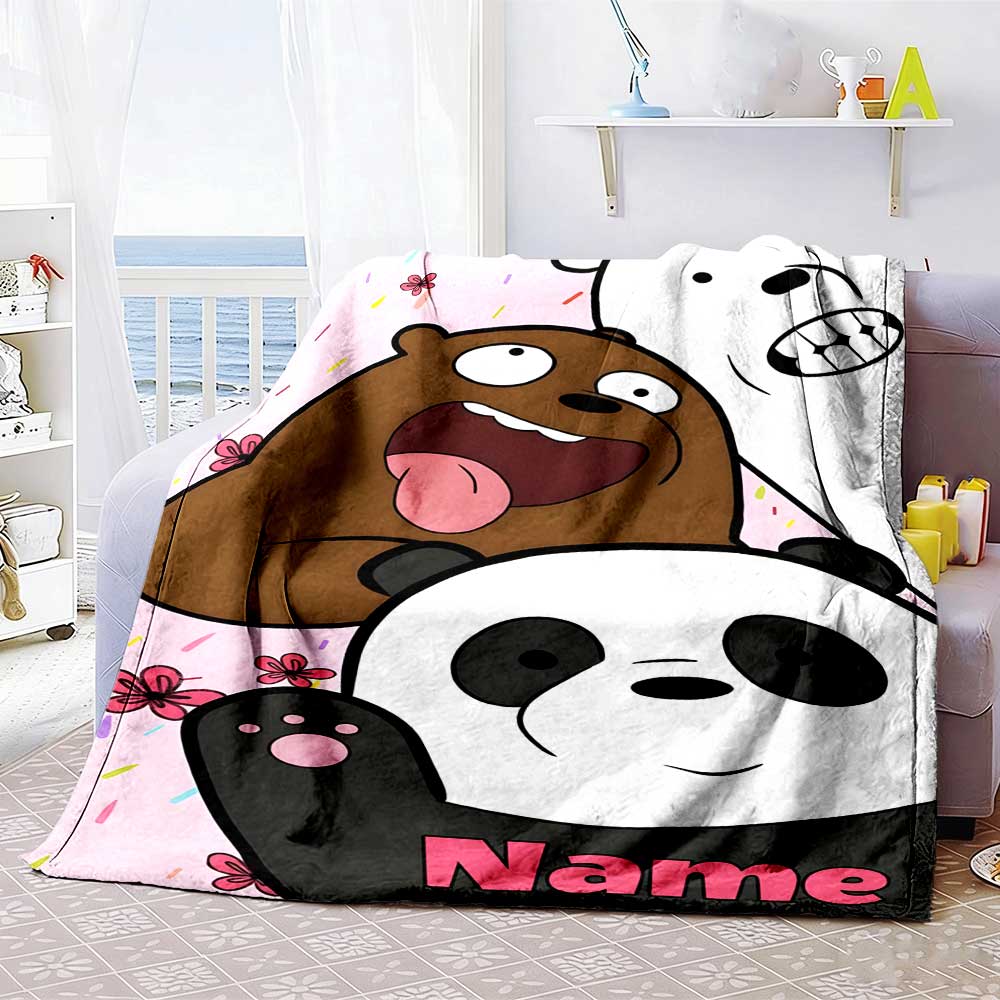 Warner Bros. Works (14) Customize Text Blanket Multi-purpose Personalized Blanket Durable Comfort Great for Chair Bedding Sofa Living Room