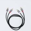Shielded Double Lotus Head Audio Aux Cable Audio Video Cable HIFI 2RCA To 2RCA Amplifier Cable 1m/1.5m/2m/3m/5m Gold-platingGood product