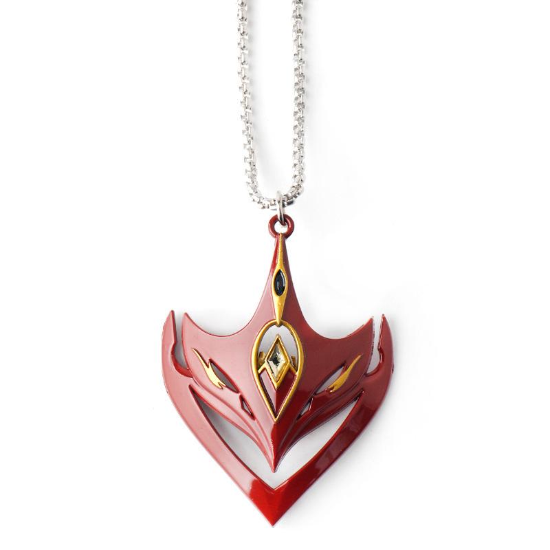 Genshin Impact Xiao & Tartaglia Mask Keychain, Venti & Hu Tao Pendant Necklace, Anime Accessories