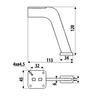 NS36 Leg, Textured Black, 120mm