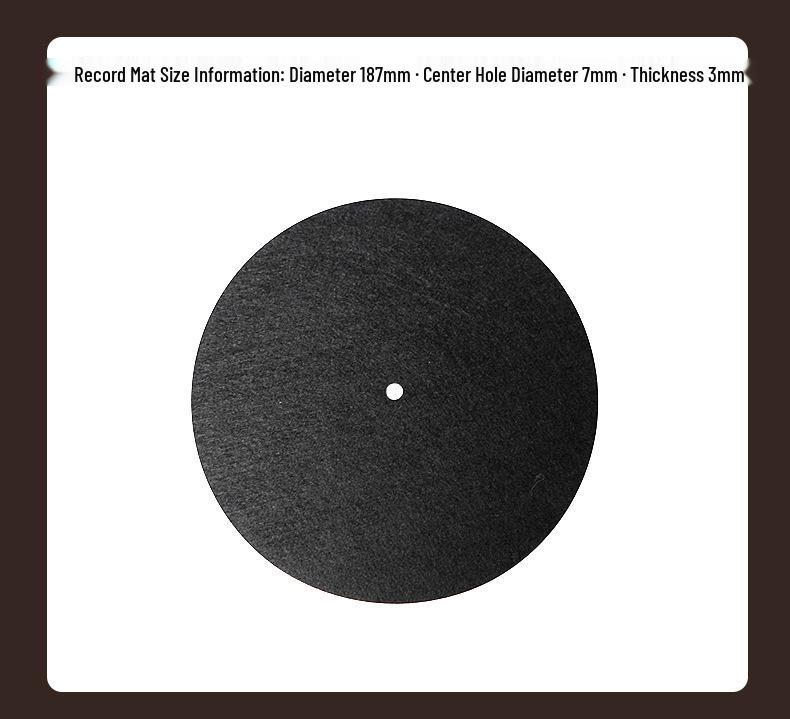 Turntable Felt Mat for 12-inch/7-inch Vinyl Records