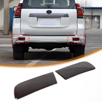 METYOUCAR Rear Fog Lamp Covers for Toyota Land Cruiser Prado 150 Series Smoke ABS Easy Adhesive Decorative Exterior Custom Car Supplies Set