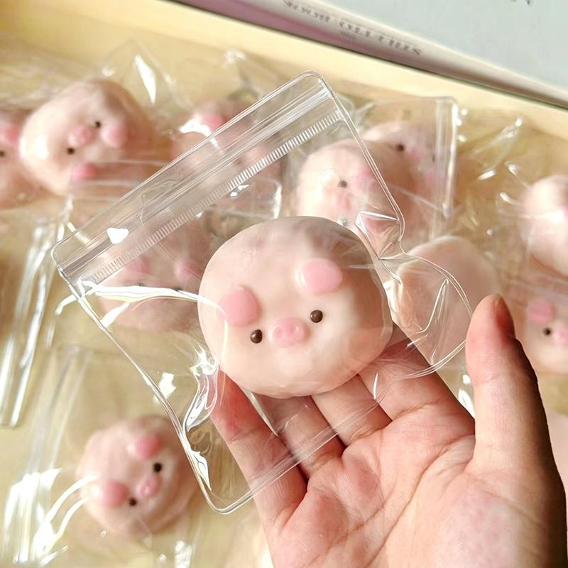 Cute Pink Pig Sensory Toy Stress Relief Fidget For Anxiety Slow Rising Squeeze Toy For Adults Children