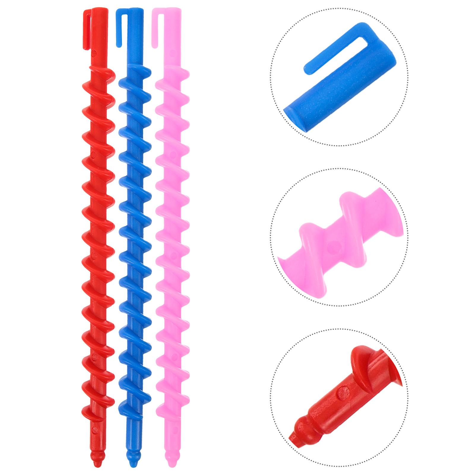 

Пластиковые стержни для завивки волос Длинные спиральные стержни для завивки волос Парикмахерские укладки Бигуди для завивки волос Инструмент для салона красоты своими руками