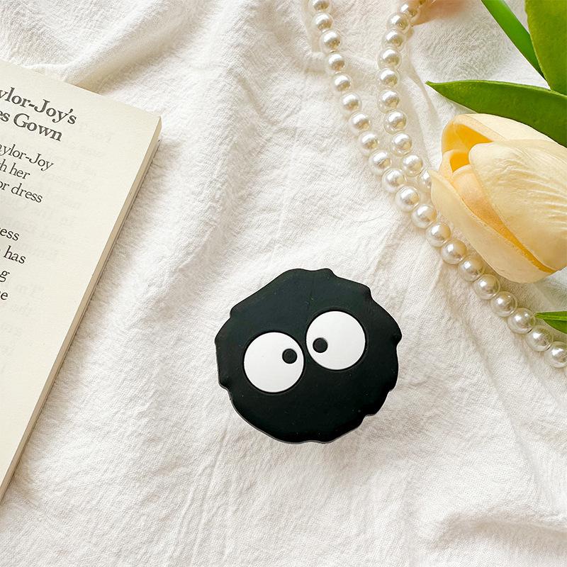 Cartoon Dinosaur Briquettes Bell Milk Tea Mobile Phone Airbag Bracket Pasted Retractable Lazy Watching Drama