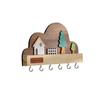 No-Drill Key Storage Hanging Hook Solid Wood Coat Rack Practical Door Wall Hook  Home Decor