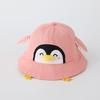 Cute Penguin Bucket Hat for Babies Soft Sun Protection Visor Cap Cartoon Design for Spring and Autumn Lightweight