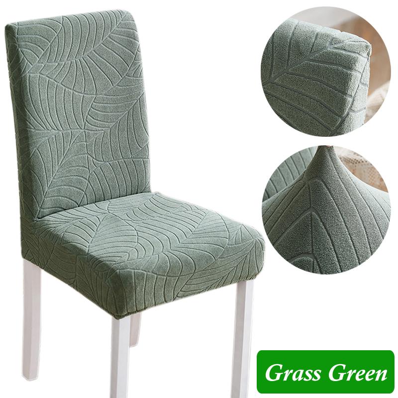Elastyczny Pokrowiec na Krzesło Jadalniane Gruba Żakardowa Pokrowiec ze Spandexu na Krzesło do Jadalni Antypoślizgowy Pokrowiec na Krzesło Kuchenne 1/4/6/8 Sztuk