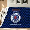 Rangers FC Print Flannel Blanket High Quality Warm Comfortable Cover for All Seasons Perfect for Gifts Home Decor