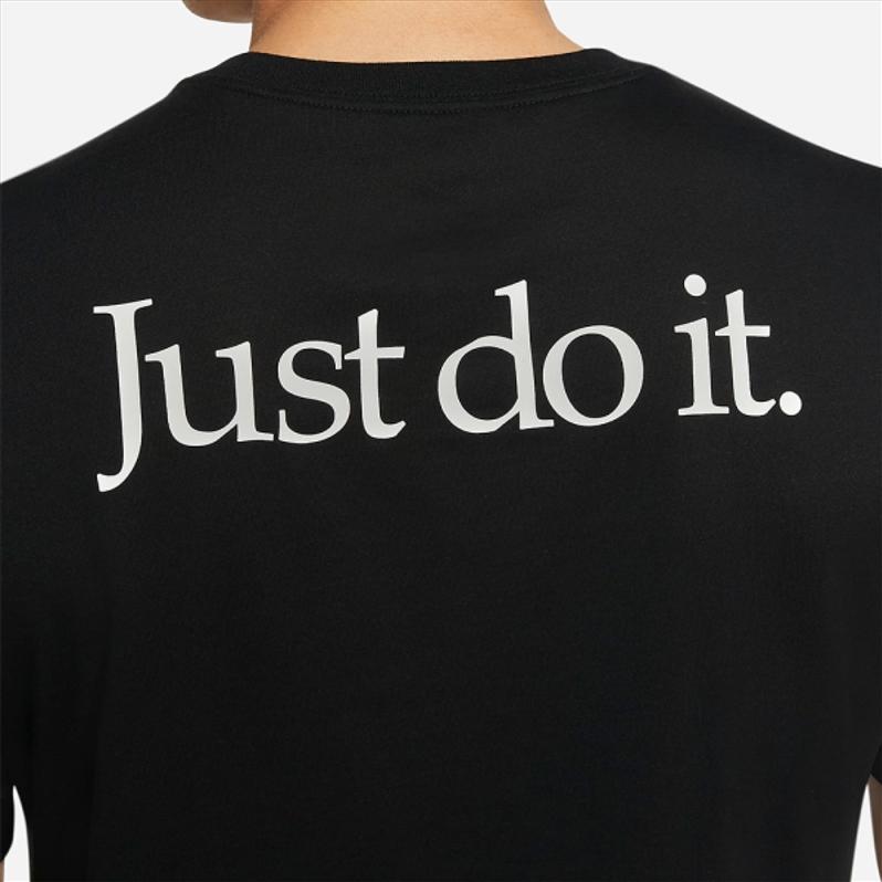 Nike T Shirts Men's Black Crew Neck Moderate Straight Fit DJ6232-010